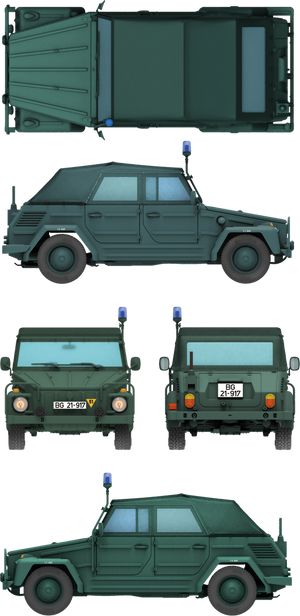 Das Werk DW35045 Kurierwagen Typ 181 Bluelight Version 1/35 – zdjęcie 6