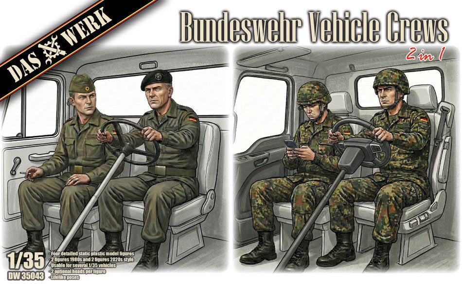 Das Werk DW35043 Bundeswehr Vehicle Crews (4-figures) 2 in 1 1/35