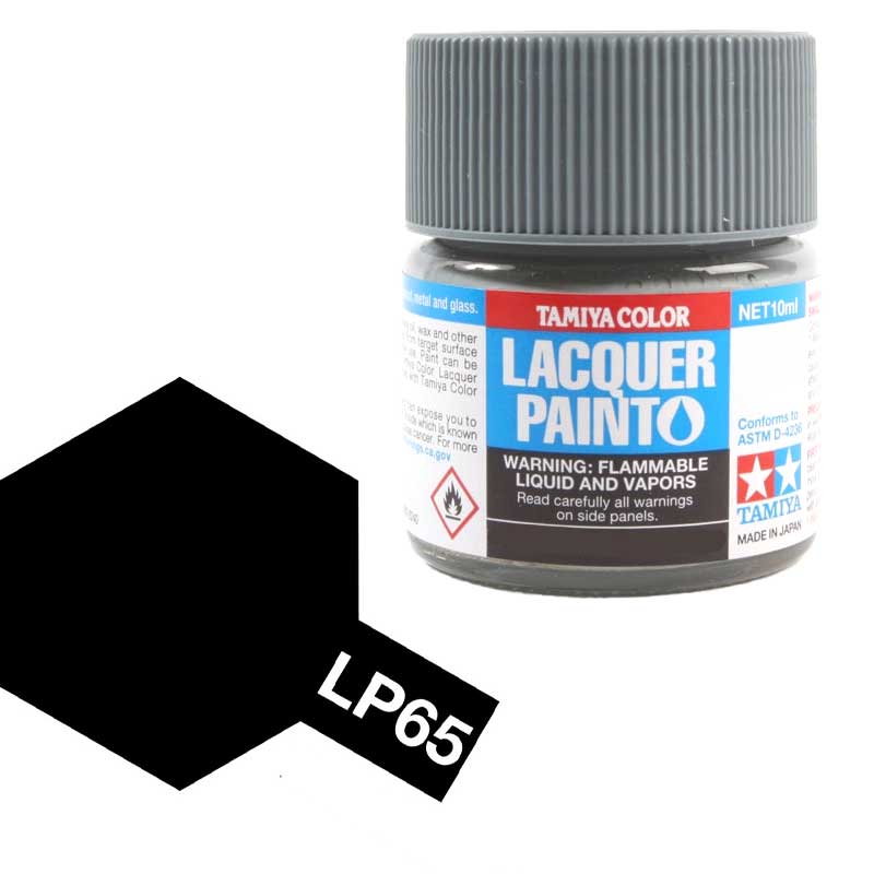 Tamiya 82165 LP-65 Caoutchouc noir 10 ml