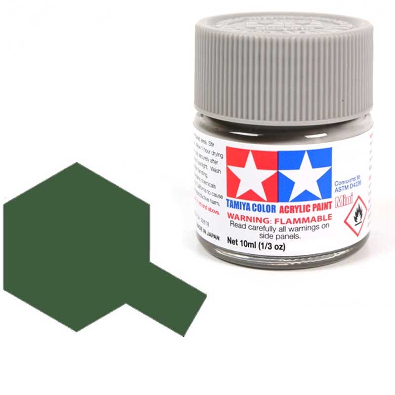 Peinture acrylique Tamiya XF74 Olive Drab (JGSDF) (81774) 10 ml