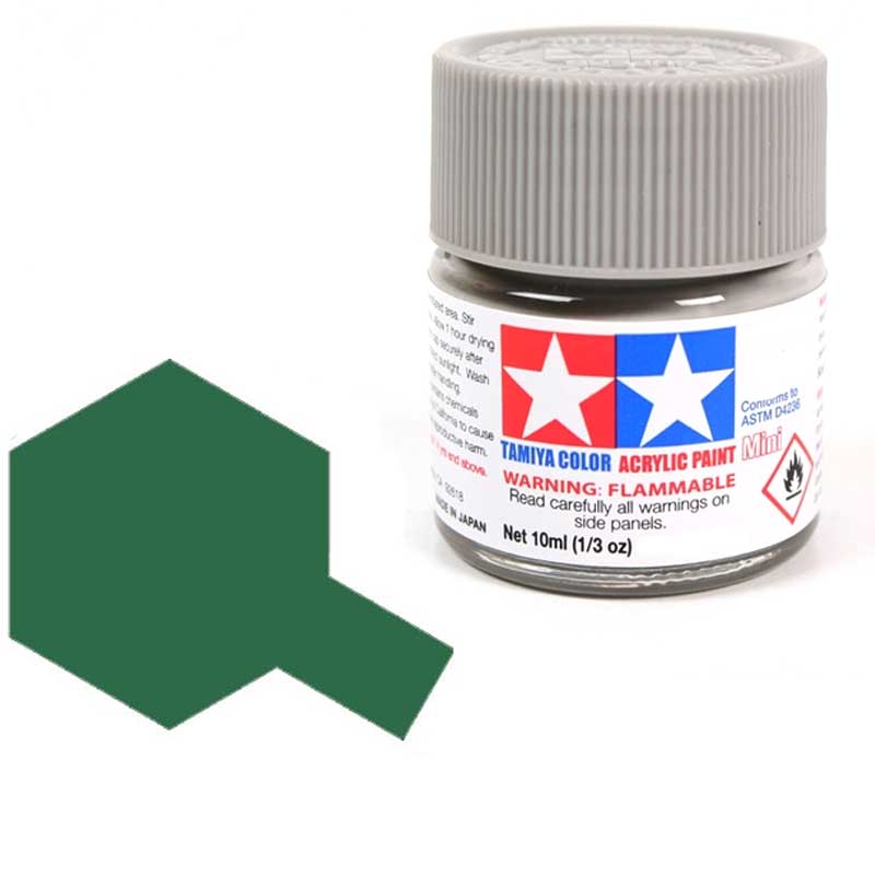 Peinture acrylique Tamiya XF26 Vert foncé (81726) 10 ml