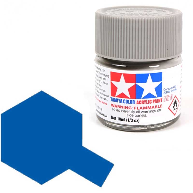 Peinture acrylique Tamiya X4 Bleu (81504) 10 ml