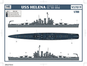 Vee Hobby V57019 USS Helena CL-50 - Standard Edition 1/700 – Bild 3