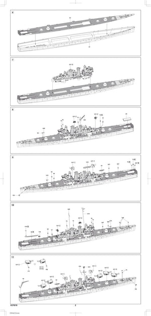 Vee Hobby V57019 USS Helena CL-50 - Standard Edition 1/700 – Bild 4