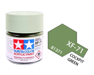 Tamiya 81371 Peinture acrylique XF-71 Vert cockpit (IJN) 23 ml