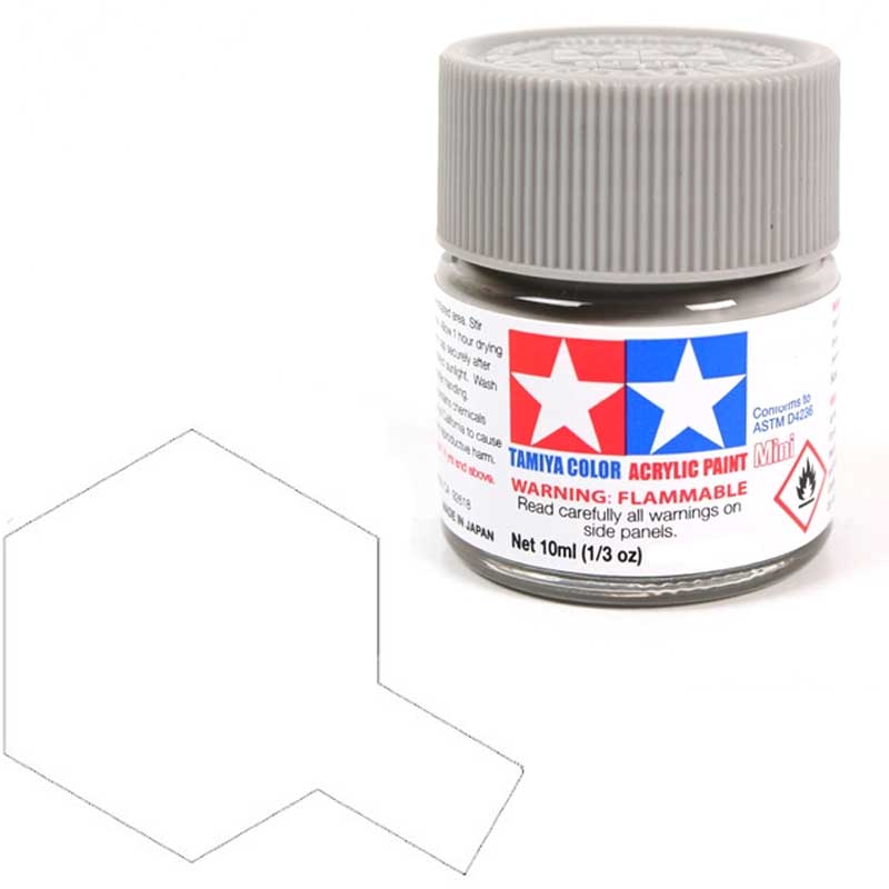 Peinture acrylique Tamiya X2 blanche (81502) 10 ml