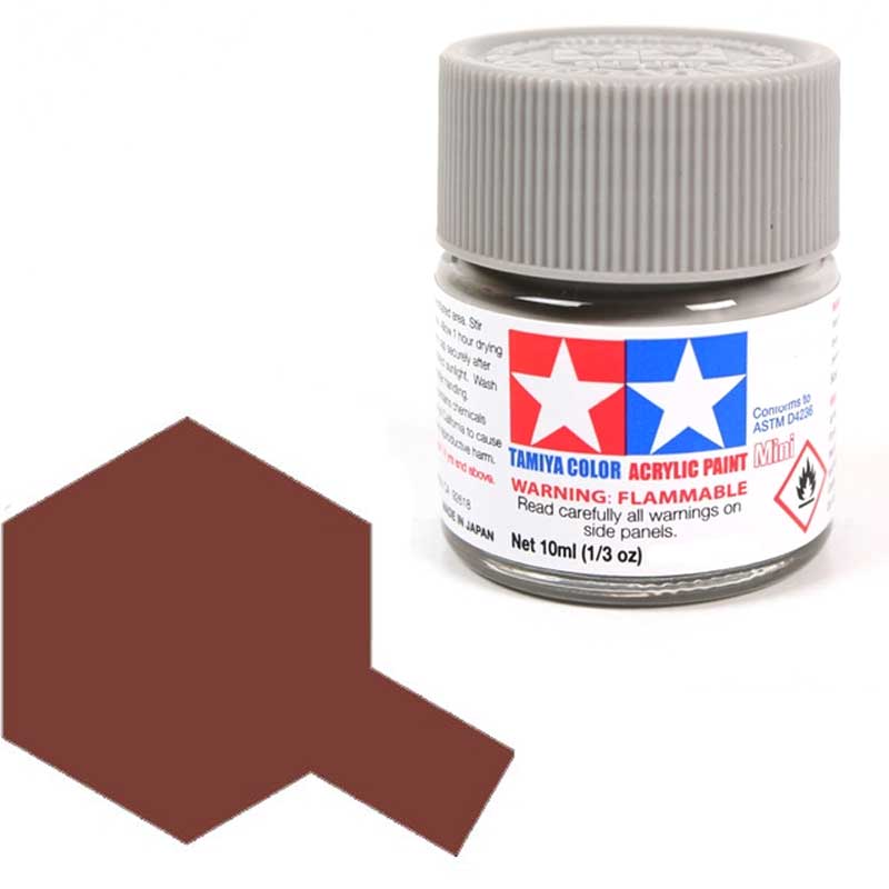 Peinture acrylique Tamiya X9 marron (81509) 10 ml 