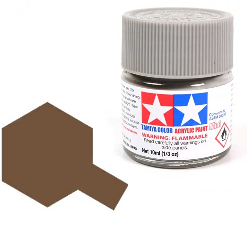 Peinture acrylique Tamiya XF68 Brun OTAN (81768) 10 ml