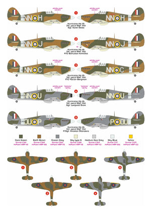 Omask 23050 Hurricane Mk.IIa masks (for 32MN001 MN-Hobby) 1/32 – image 2