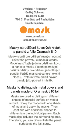 Omask 14013 F-86F-30 masks for panels (Hasegawa) 1/48 – image 3