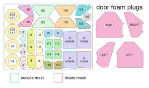 Omask 54101 1/48 DHC-2 Beaver / L-20A / U-6A Double Sided Mask and Door Foam Plugs (for Dora Wings) 1/48 – image 4