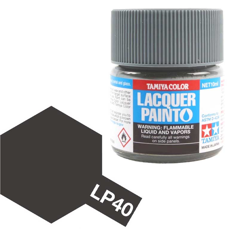 Tamiya 82140 LP-40 Noir métallisé 10 ml