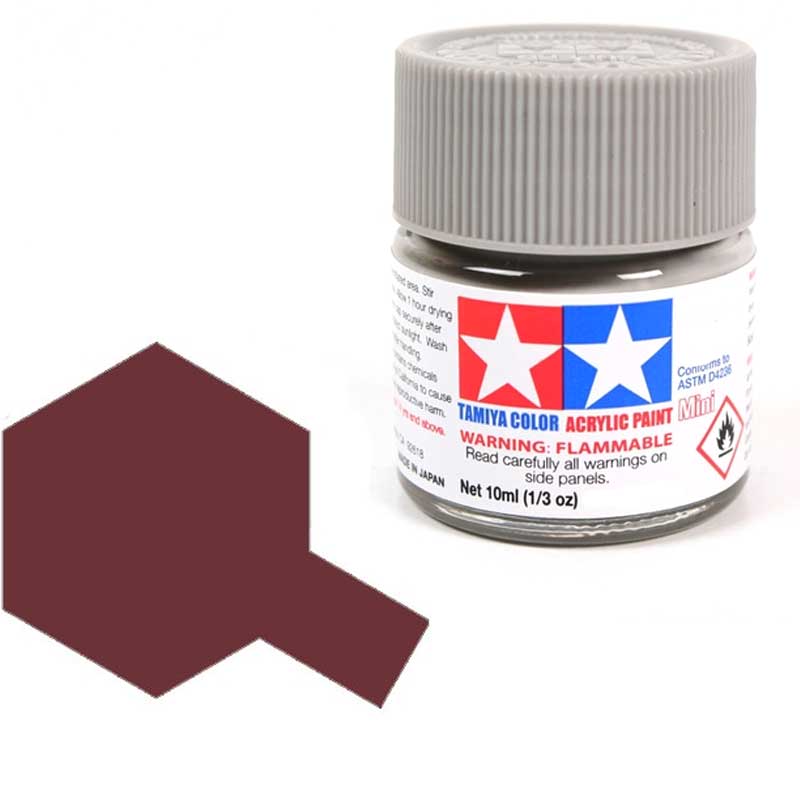 Peinture acrylique Tamiya XF9 Rouge Coque (81709) 10 ml